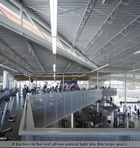 A fracture in the roof allows natural light into this large space. (Photo credit: Bill Timmerman) A fracture in the roof allows natural light into this large space. (Photo credit: Bill Timmerman)